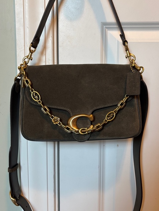 Coach Handbags - Coach Soft Tabby Olive Suede Shoulder Bag